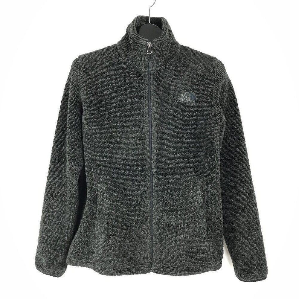 The North Face Osito 2 Fleece Jacket Women's Medium Green Pockets Winter Outdoor